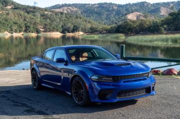 Dodge Charger Srt Hellcat Widebody Color Indigo Blue Front