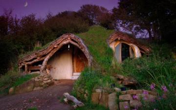 The Hobbit Fantasy Houses Wallpaper