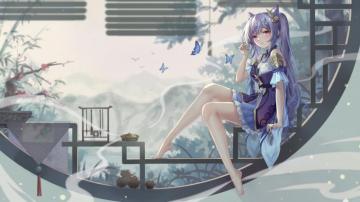 Anime Wallpaper Genshin Impact Keqing Yelan Xing