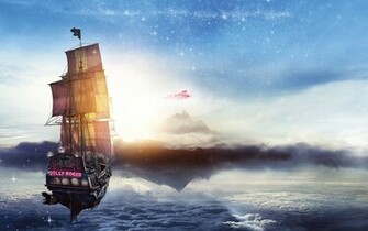 Jolly Roger Pan Pirate Ship Wallpaper HD