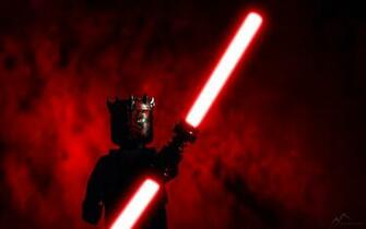 Desktop Background Darth Maul Lego Lightsaber Red Star Wars