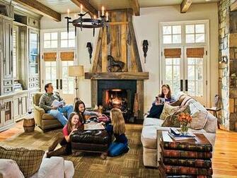 Comfortable Furnishings Such As An Upholstered Ottoman Soft Area