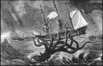 Have Originated From Sightings Of Giant Squid Which Is A Real Animal