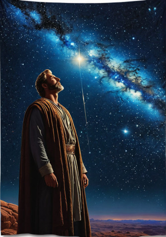 An Illustrative Portrayal Of Abraham By Toni Roberto Wallpaper
