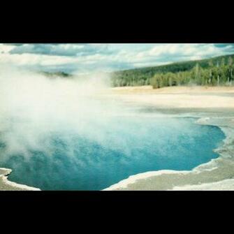 Gentian Pool Lower Geyser Yellowstone National Park Wy Wyoming Vintage