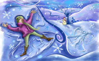 Snow Angel Wallpaper