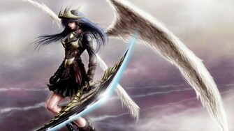 Angel Warrior Computer Wallpaper Desktop Background