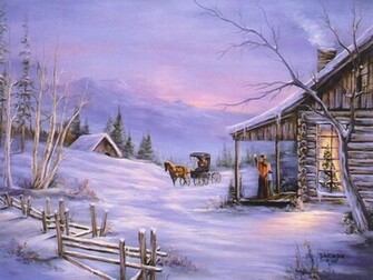 Wallpaper Desktop Christmas Scenes In HD
