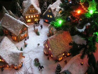 Christmas Village HD Wallpaper