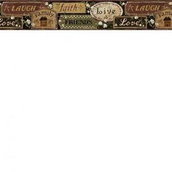 Black Love Wallpaper Border Rustic Country Primitive