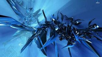 Blue Shards Wallpaper 3d