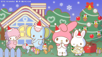 My Melody During Christmas Season Pfp Wallpaper