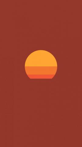 Minimalist Sunset Wallpaper Oc