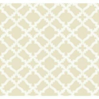 York Wallcoverings Ms6472 Modern Shapes Cathedral Wallpaper Beige