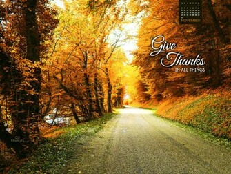 November Give Thanks Wallpaper