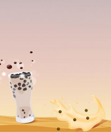 Alcoholic Milk Tea Poster Background Material Wallpaper