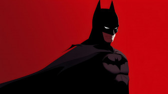 Dc Aesthetic Batman Red Desktop Wallpaper