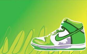 Nike Logo Green Wallpaper Shoes