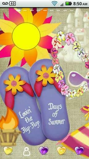 Bigger Flip Flop Summer Go Theme For Android Screenshot