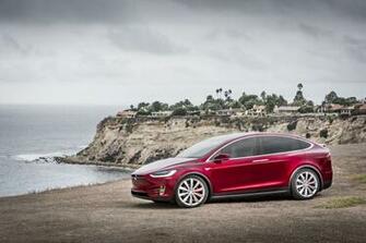 Wallpaper Wednesday Tesla Model X Black Red