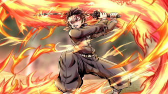 Tanjiro Flame Demon Slayer Wallpaper 4k Pc Desktop 8931e