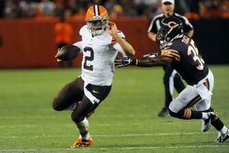 Cleveland Oh Usa Browns Quarterback Johnny Manziel