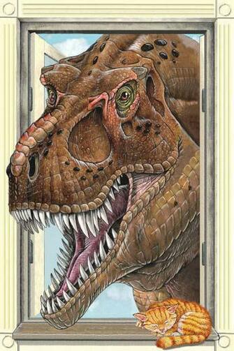 A305 T Rex Window What Could Be Worse Than A Tyrannosaur Peering
