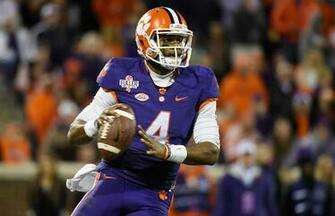 Clemson Tigers Quarterback Deshaun Watson Looks To Pass