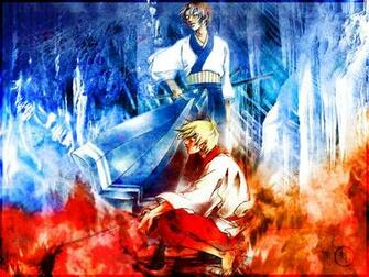 Samurai Deeper Kyo Wallpaper Fire Ice Minitokyo