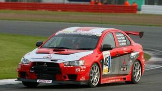 Mitsubishi Evo X Race Car Debut Desktop Wallpaper HD