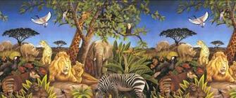 Jungle Animals Background Wallpaper