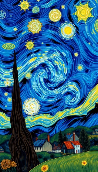 Starry Night Phone Wallpaper