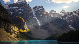 Beautiful Lake Scenery Mountains 4k Laptop Full HD 1080p Wallpaper