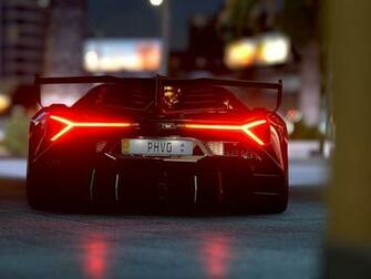 Lamborghini Veneno Sports Car Racing Background