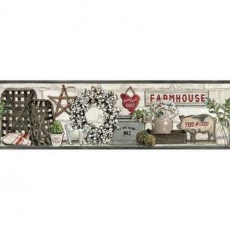 Farmhouse Shelf Wallpaper Border Walmart