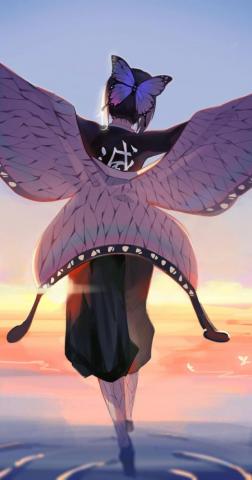 HD Wallpaper Anime Demon Slayer Kimetsu No Yaiba Butterfly Girl