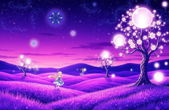 Cool Anime Purple Wallpaper