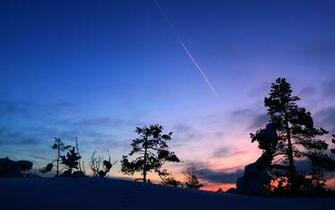 Winter Sunset2 Wallpaper