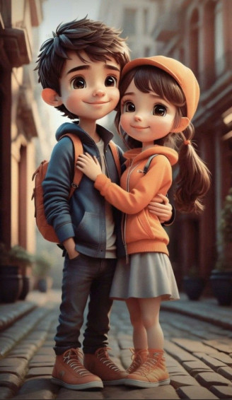 Cute Love Wallpaper Cool Cartoon Couple