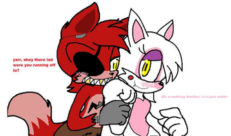 Foxy And Mangle Sliding Love By Misse The Cat