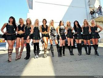 Motogp Monster Energy Girls At The Paddock In Le Mans