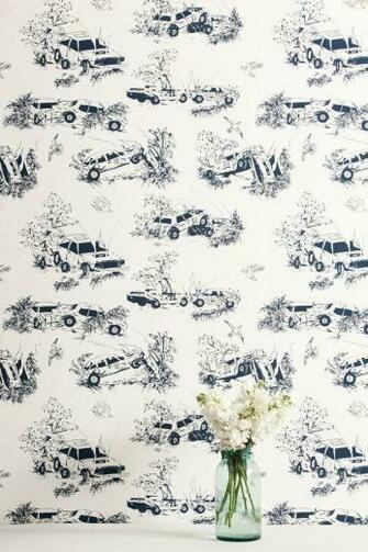 Of My Favorite Modern Toile Wallpaper Patternssarah Sarna A