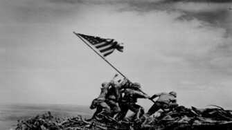 Flag Raising On Iwo Jima Wallpaper Photography Photo Joe Rosenthal