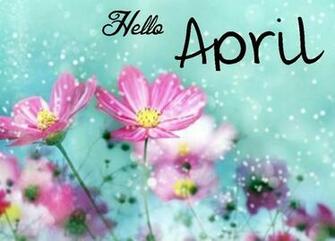 Hello April Image Background Via