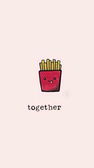Burger And Fries Best Friend Wallpaper Friends