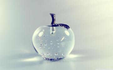 Glass Apple 4k HD Desktop Wallpaper