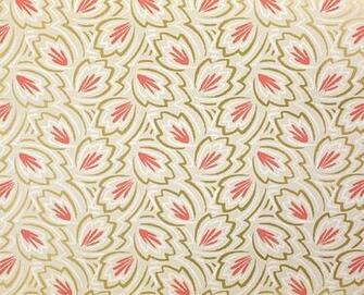 Wallpaper A Small Scale Stylised Leaf Pattern Printed In Dark Coral