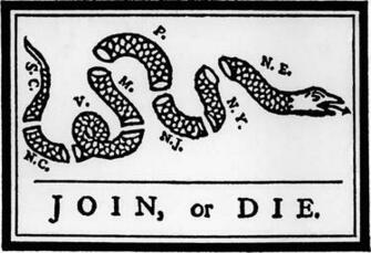 Join Or Die Cartoon