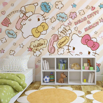 Hello Kitty Wall Paper Mural Buy At Europosters