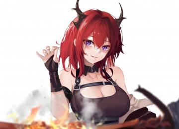 Surtr Arknights HD Wallpaper Background Image
